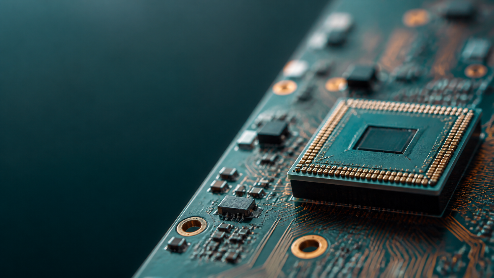 Advanced integrated circuit package on a circuit board